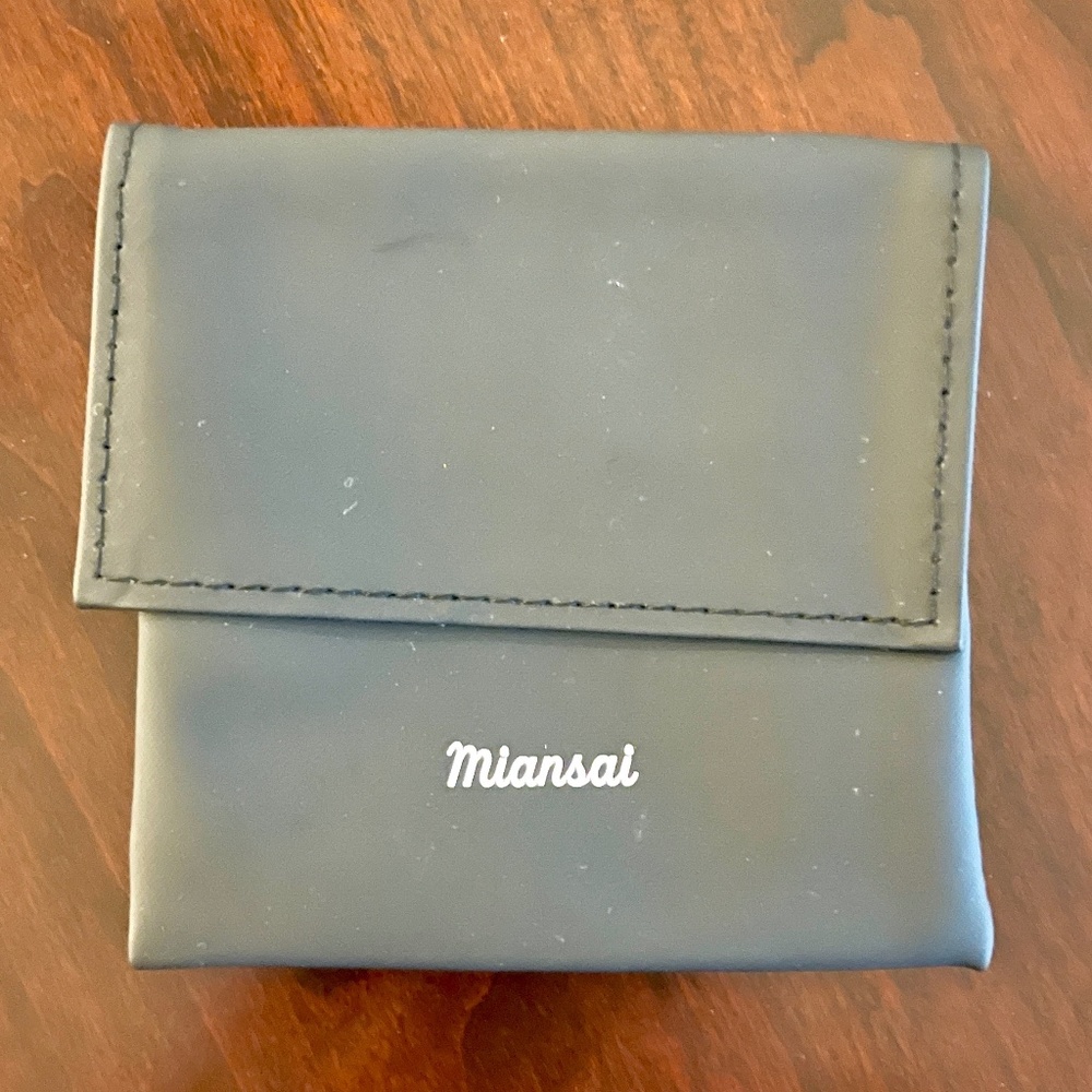 Miansai  NEW Jewelry Bag, Men Jewelry Pouch, black with white logo